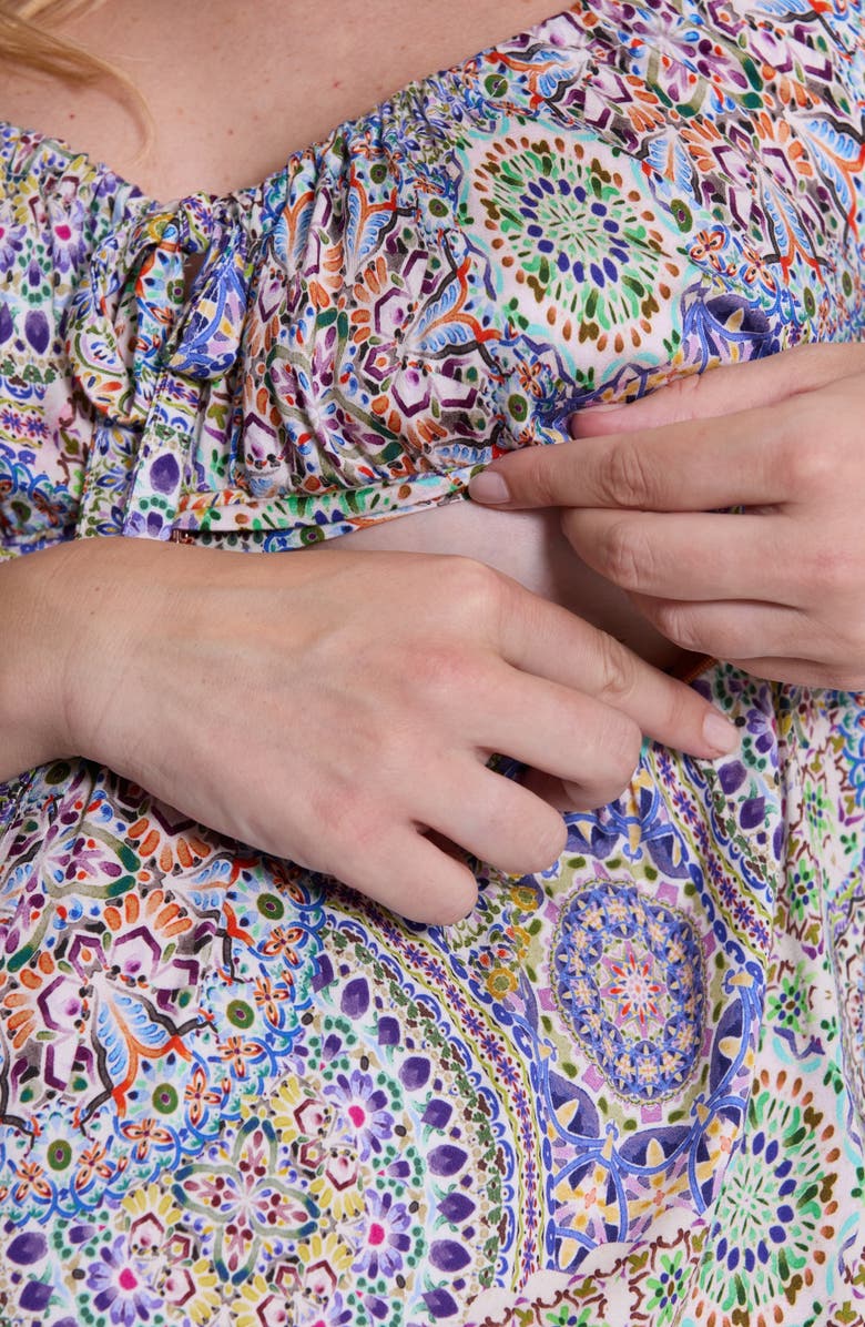 Cache Coeur Mandala maternity and nursing dress, Alternate, color, Multicolor