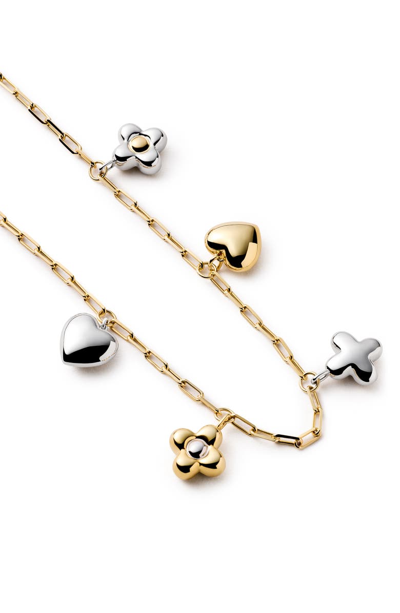 Ana Luisa Azura Charm Necklace, Alternate, color, Gold / Silver