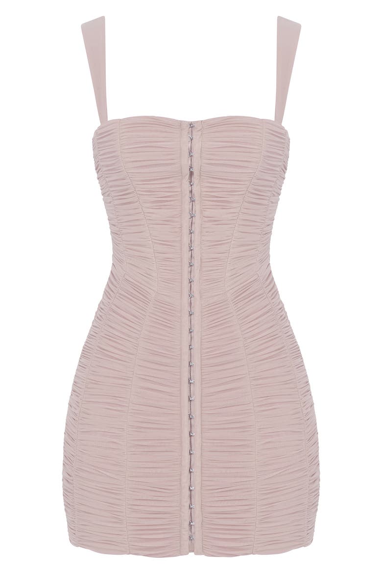 Cate Ruched Minidress, Alternate, color, CRYSTAL