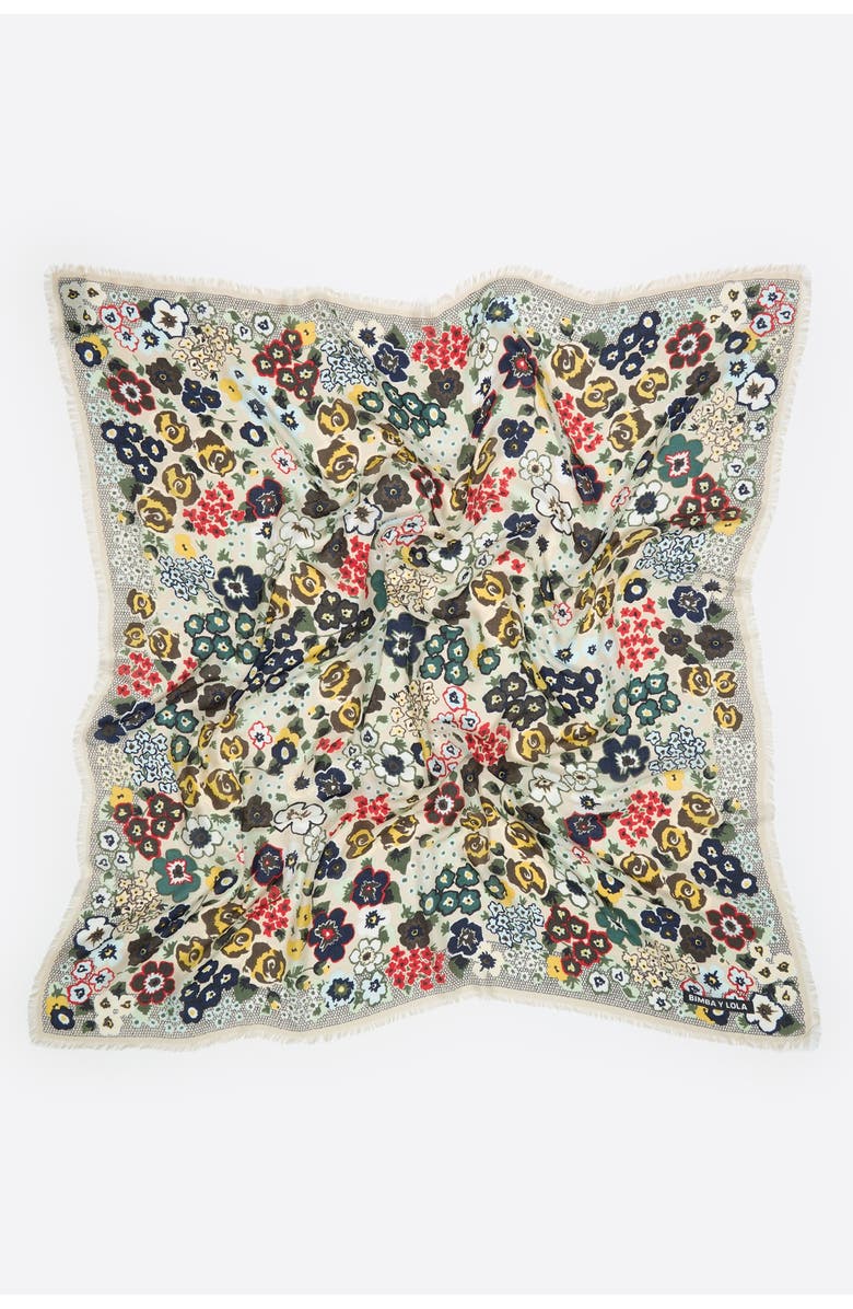 Bimba y Lola Garden Shawl, Alternate, color, Beige