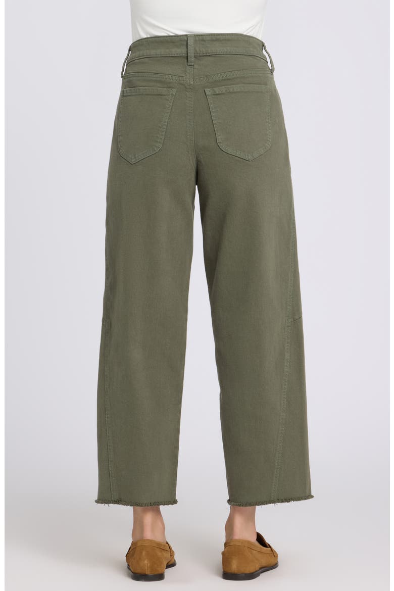 Alyssa Frayed Crop Relaxed Tapered Jeans, Alternate, color, DESERT GREEN