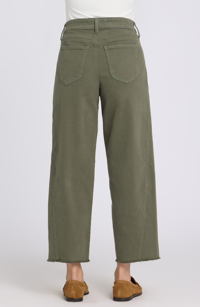 NYDJ Alyssa Frayed Crop Relaxed Tapered Jeans, Alternate, color, Desert Green