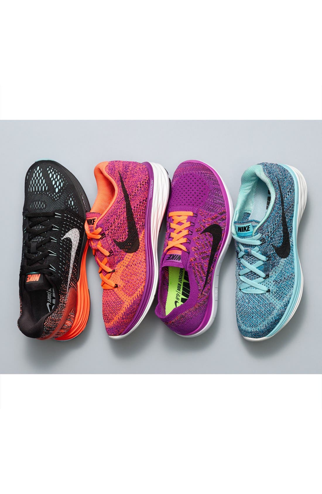 Nike 'Flyknit Lunar 3' Running Shoe, Main, color, 