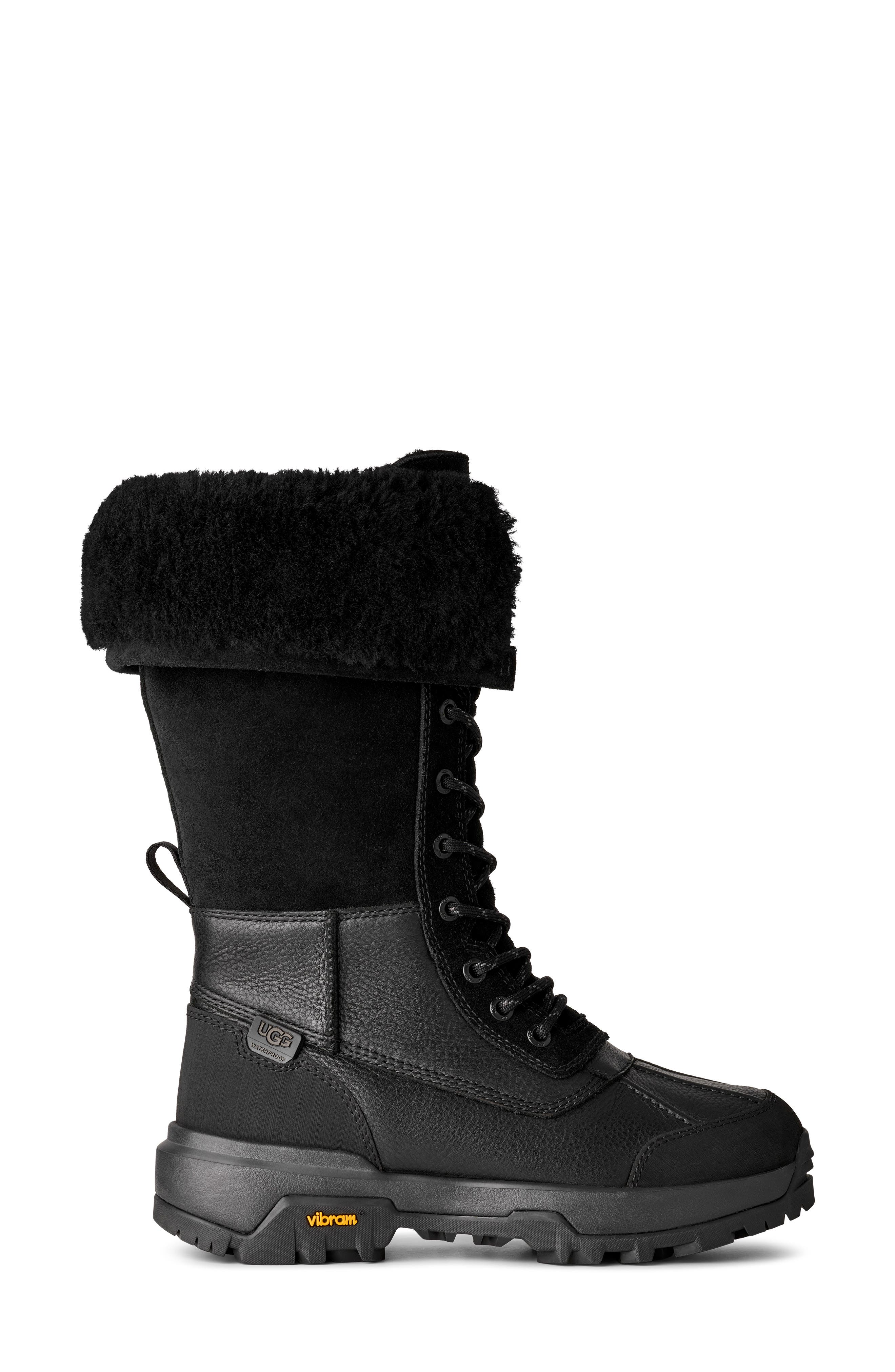 UGG<sup>®</sup> Adirondack XXV Waterproof Snow Boot, Alternate, color, Black