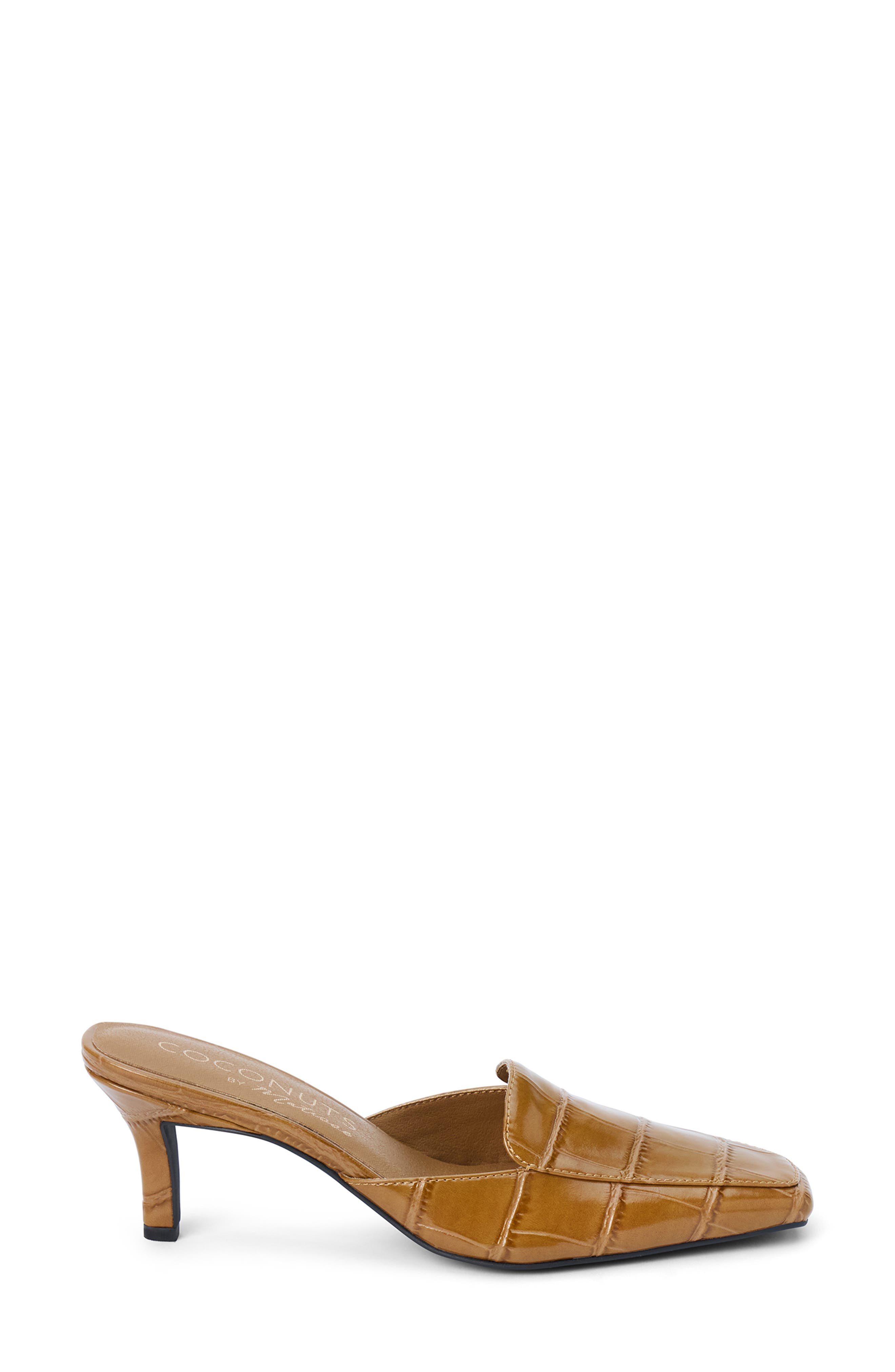 Davey Kitten Heel Mule, Alternate, color, CARAMEL