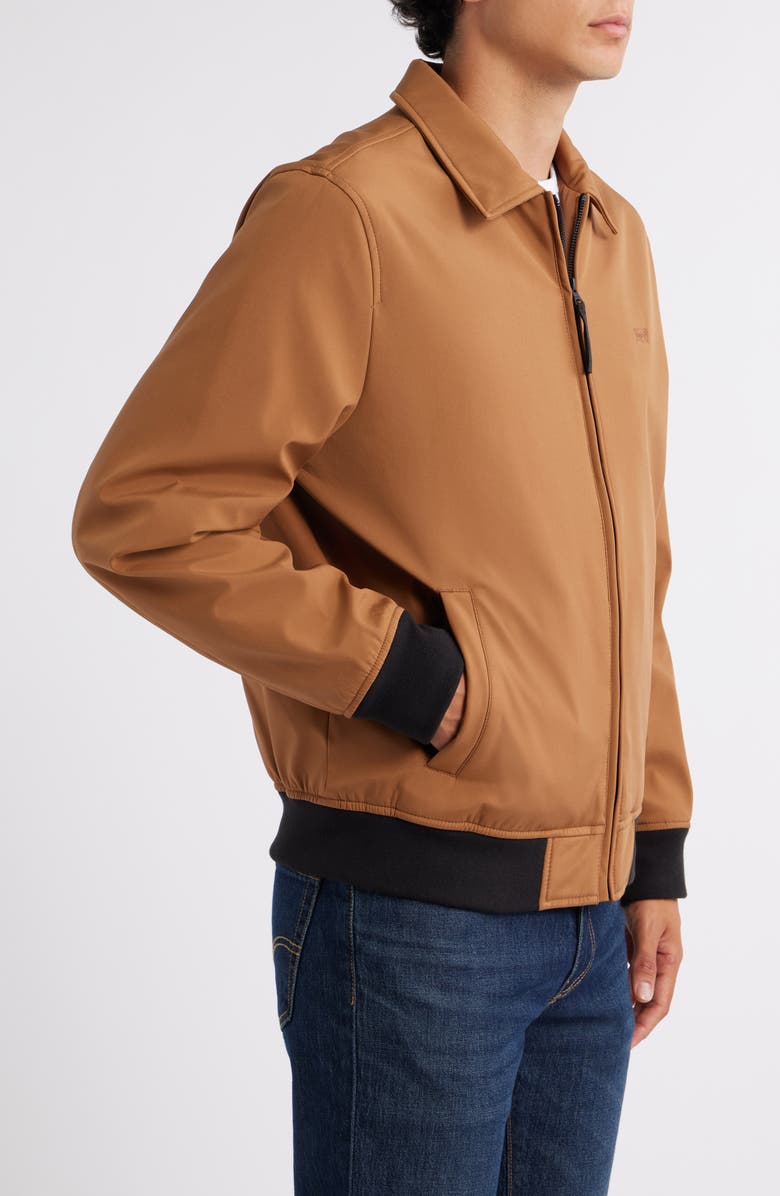 Levi's<sup>®</sup> Laydown Collar Water Resistant Insulated Bomber Jacket, Alternate, color, Brown
