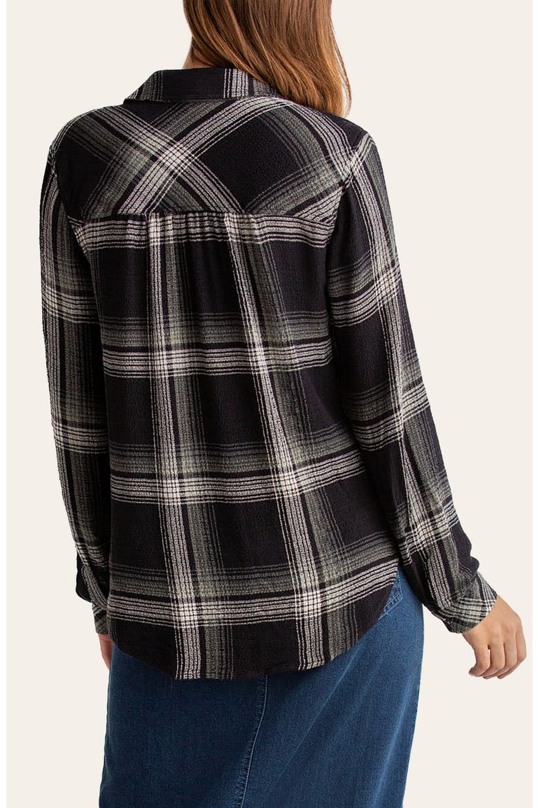 Pucker Plaid Long Sleeve Shirt, Alternate, color, VINTAGE IVY PLAID