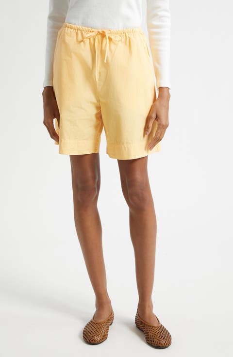 Kyoto Drawstring Waist Cotton Shorts
