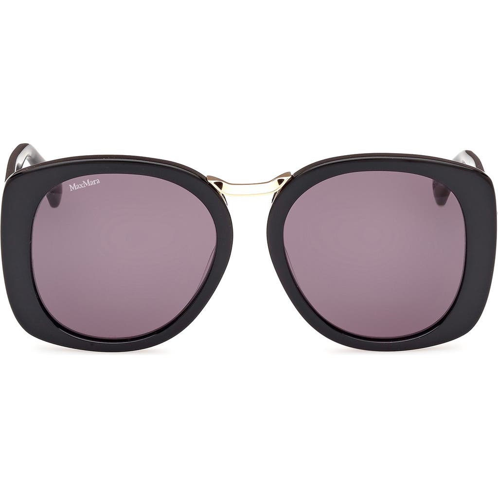 MAX MARA MAX MARA 55MM ROUND SUNGLASSES