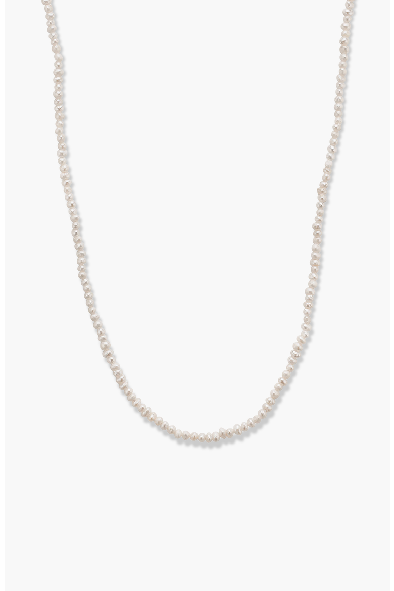 Micro Pearl Necklace, Main, color, Pearl