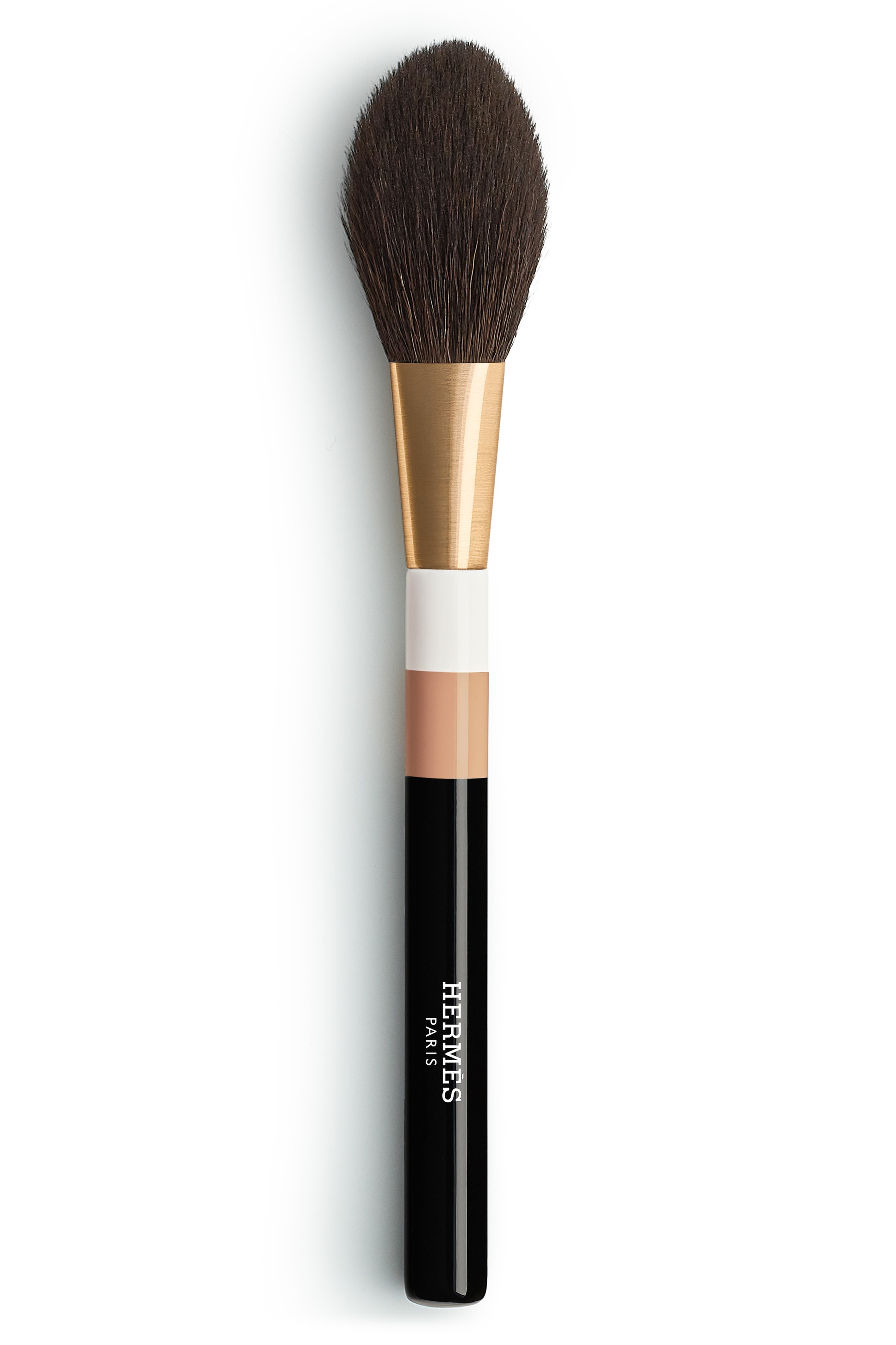 Hermès Plein Air Powder Brush bristles fanned on white background — Hermès