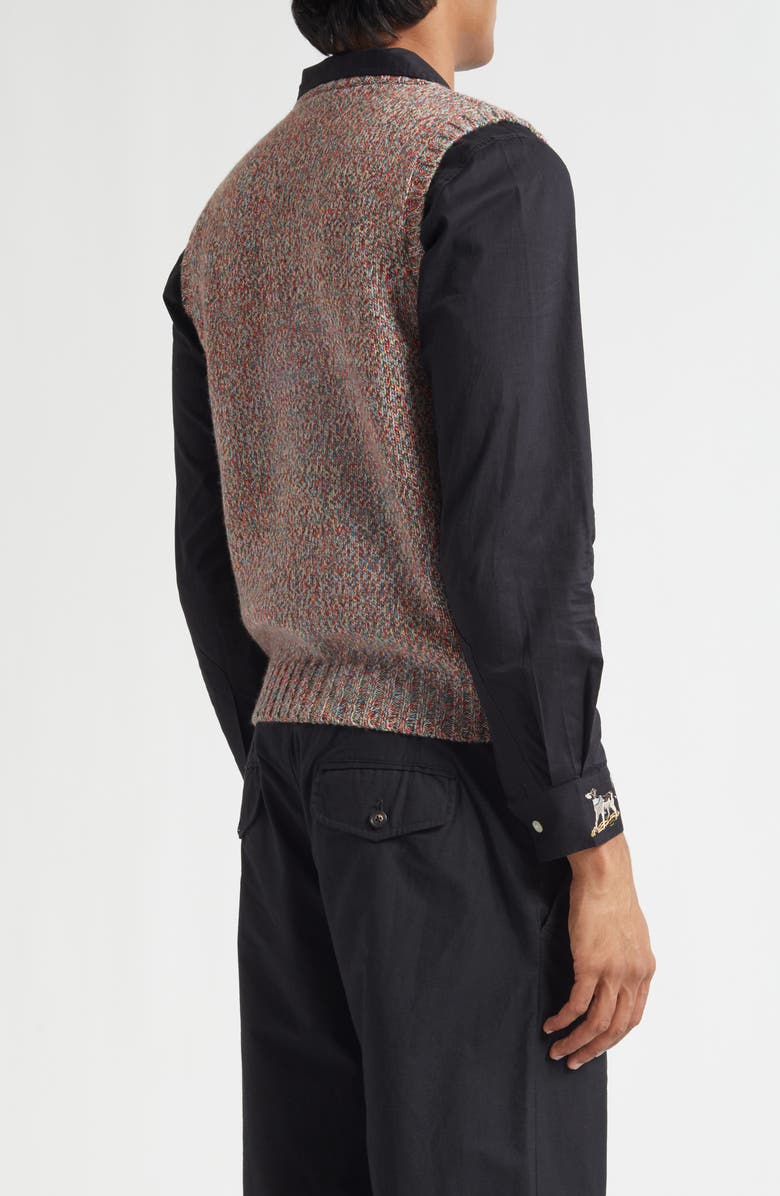 Bode Falls Sweater Vest, Alternate, color, Red Multi