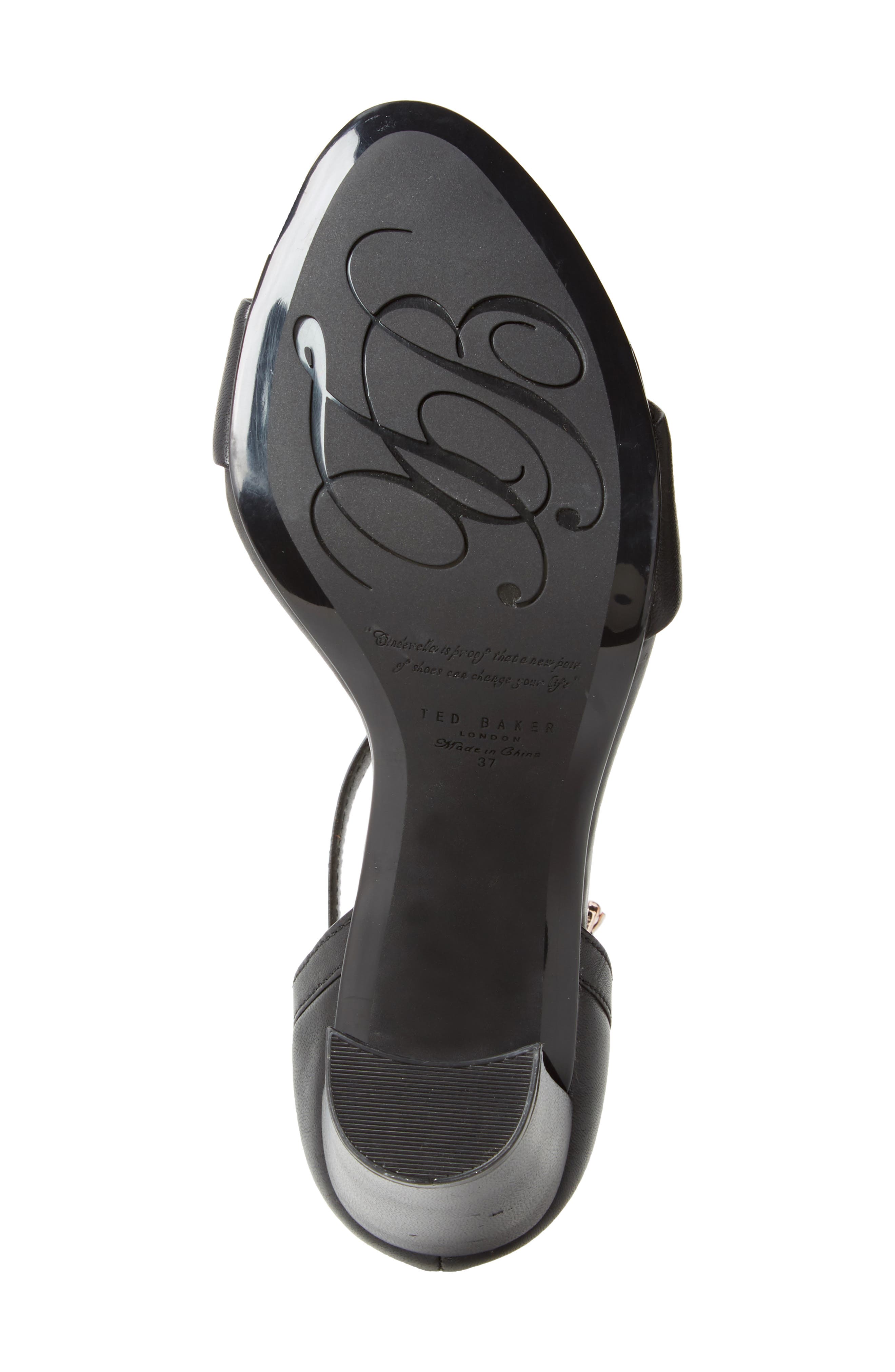 Phanda Sandal, Alternate, color, BLACK LEATHER