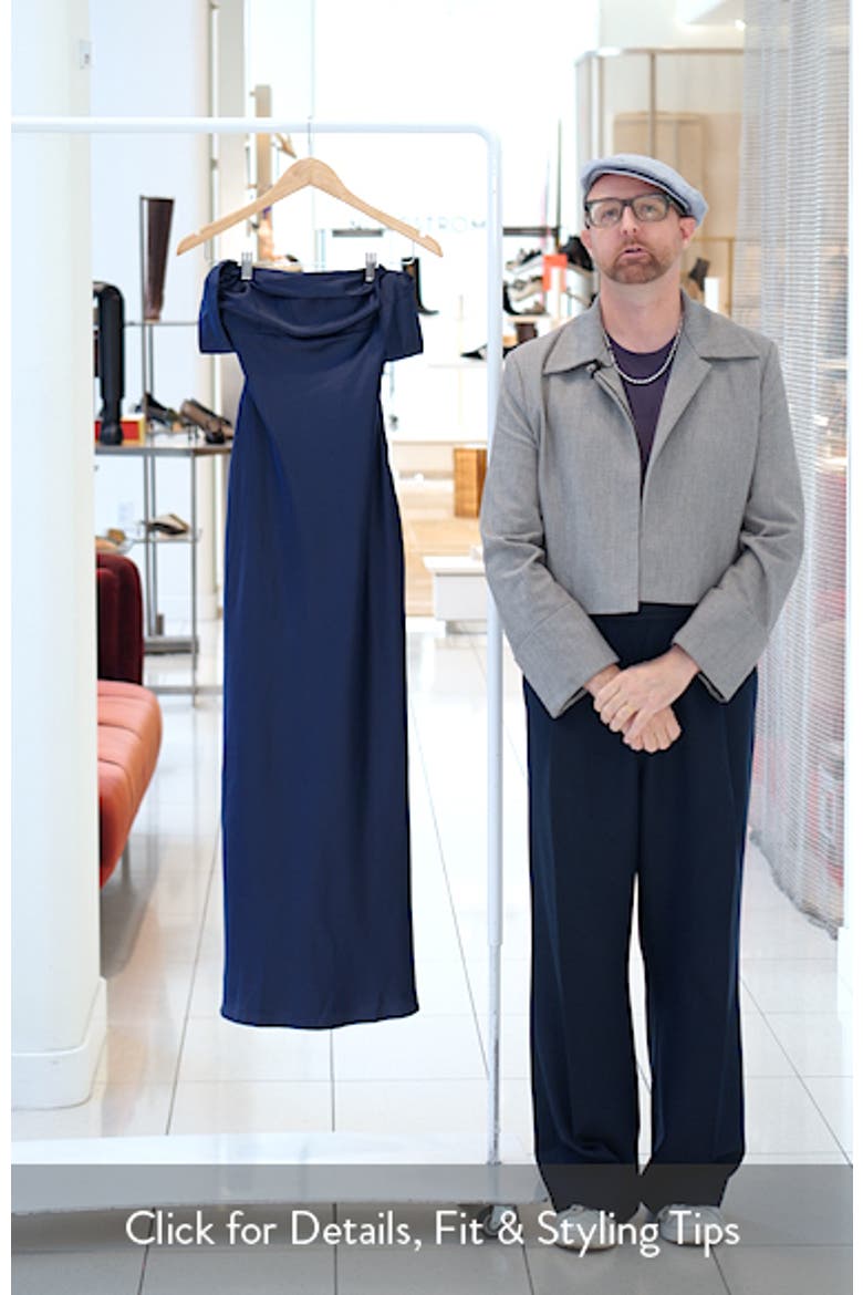 Azura Off the Shoulder Satin Gown video