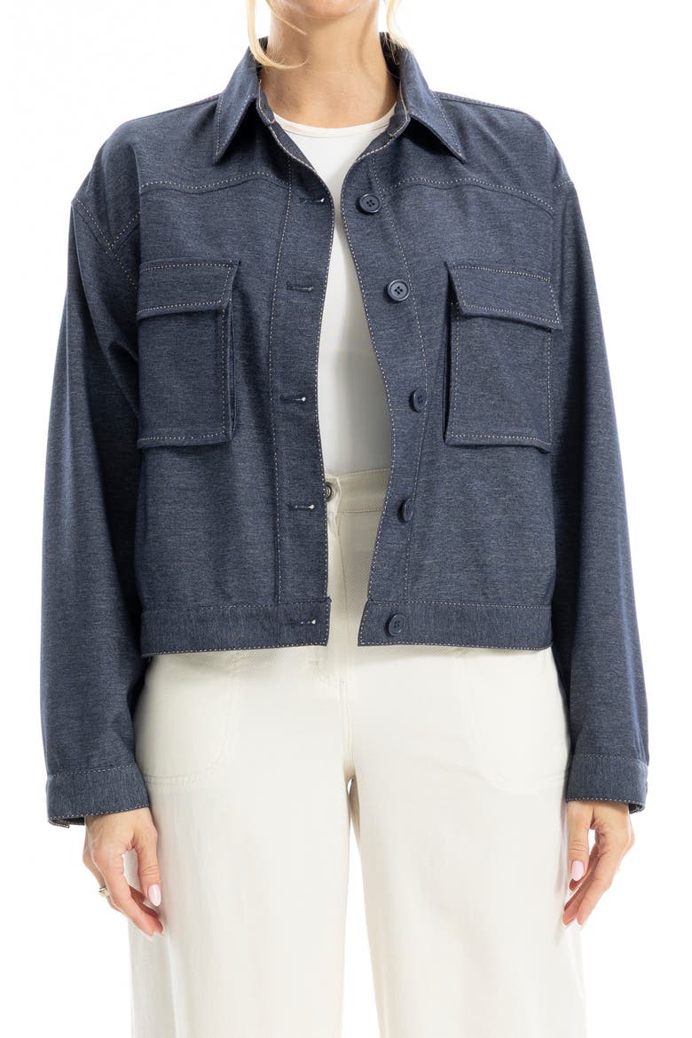 Knit Jacket, Alternate, color, INDIGO
