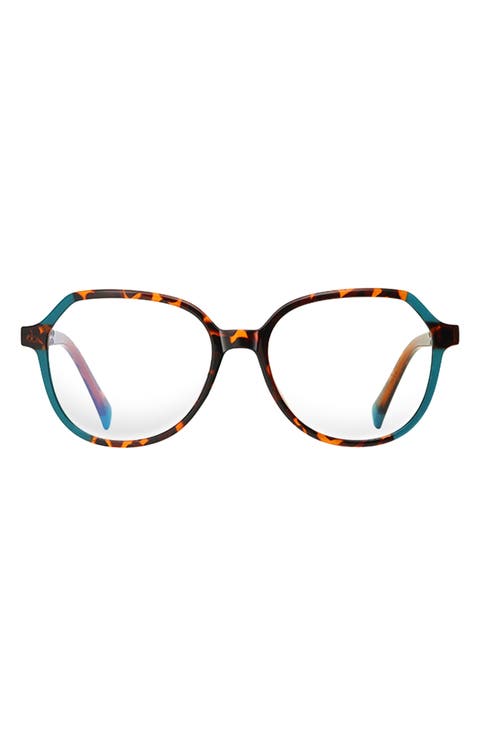 Nelli 53mm Round Blue Light Blocking Glasses