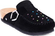 Minnetonka Rhinestone Buckle Clog