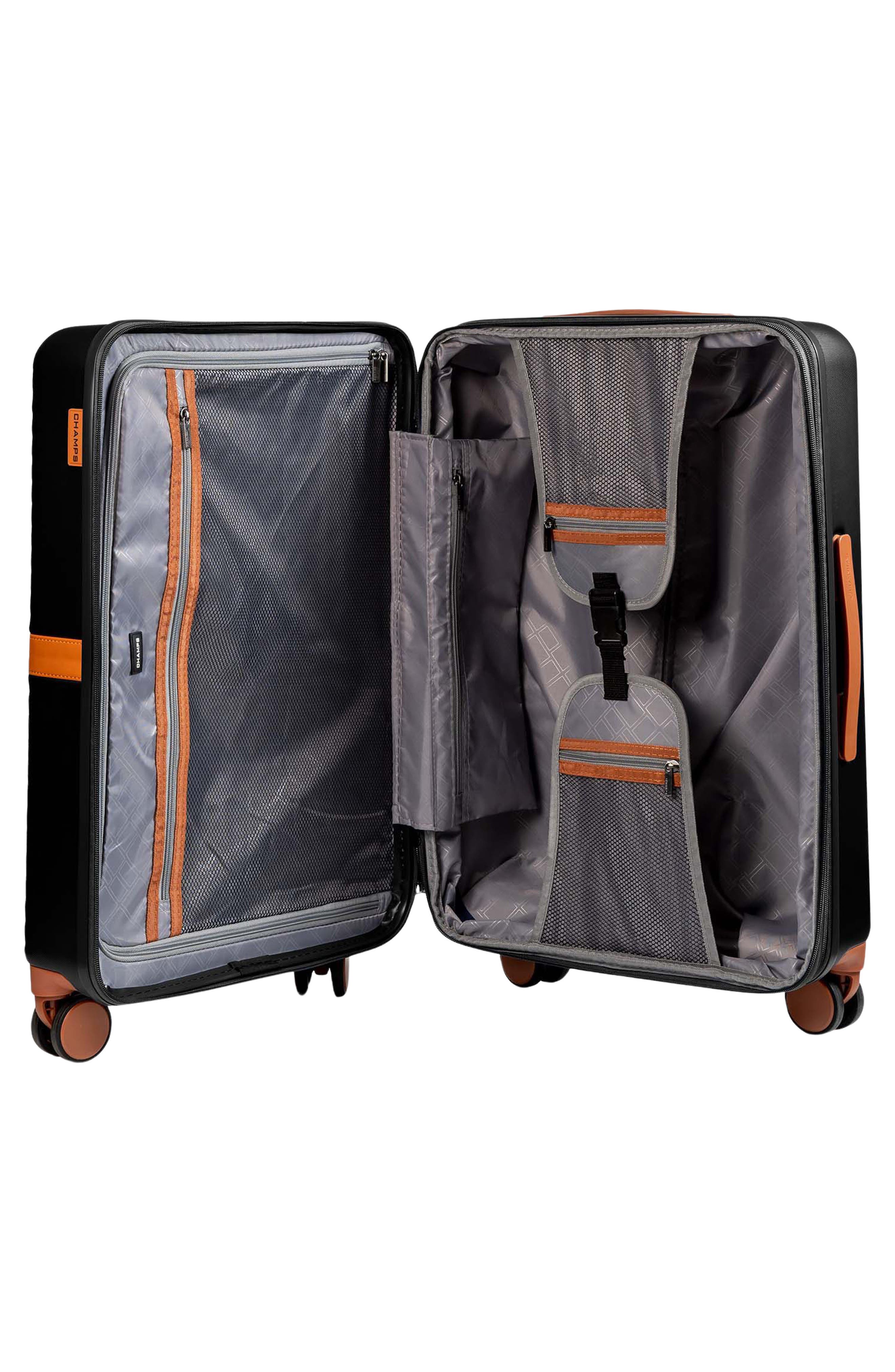 CHAMPS Vintage 24-Inch Hardside Spinner Packing Case, Alternate, color, Black