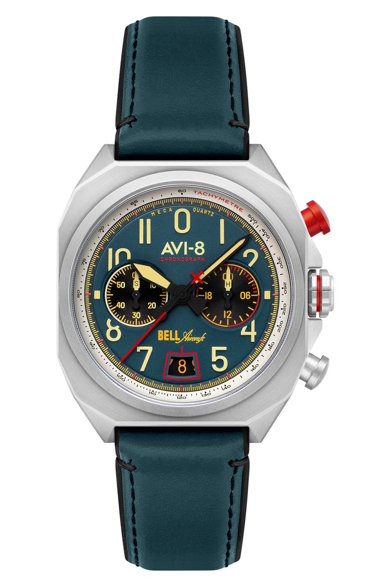 Bell X-1 Machbuster Chronograph Watch, 41mm, Main, color, BLUE