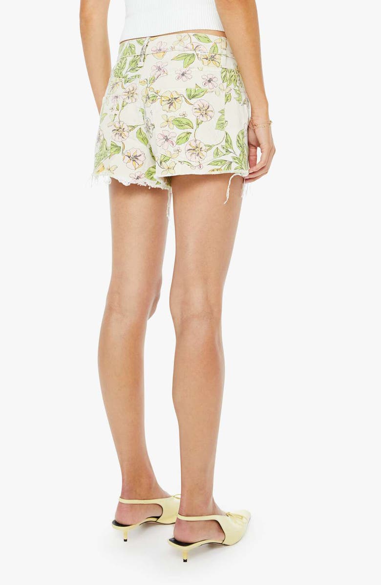 MOTHER The Dodger Cutoff Denim Shorts, Alternate, color, Lemonade Stand