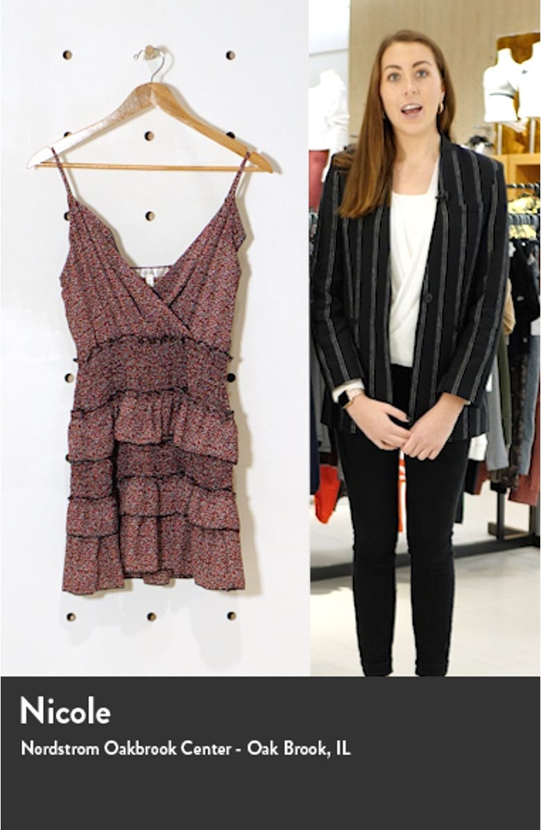 Sleeveless Smocked Tiered Minidress, sales video thumbnail