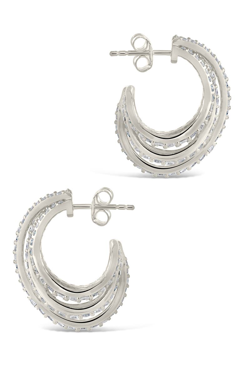 Jenny Statement Hoop Earrings, Alternate, color, SILVER