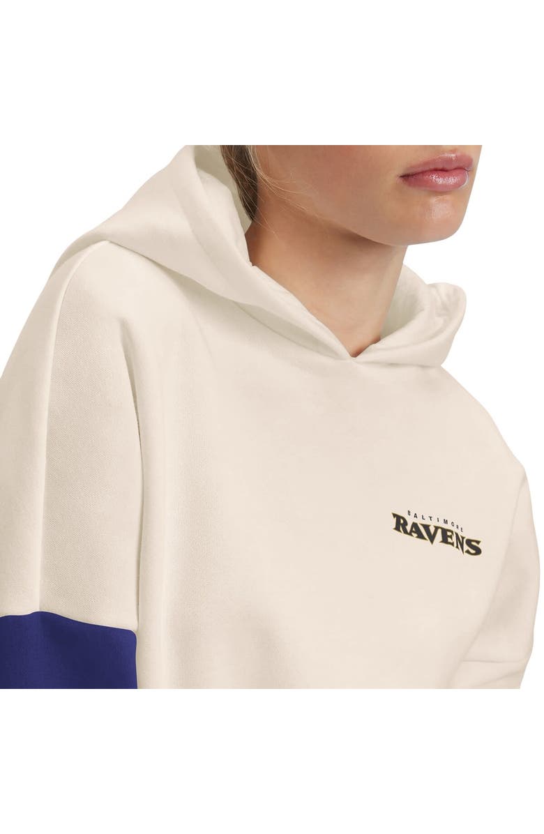 Tommy Hilfiger Women's Tommy Hilfiger Cream/Purple Baltimore Ravens Harriet Pullover Hoodie, Alternate, color, Cream