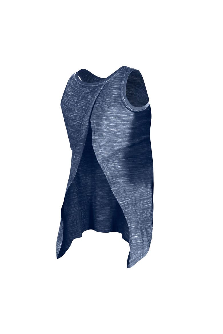 Women's New Era Navy Houston Astros Space-Dye Active Tank Top, Alternate, color, Navy
