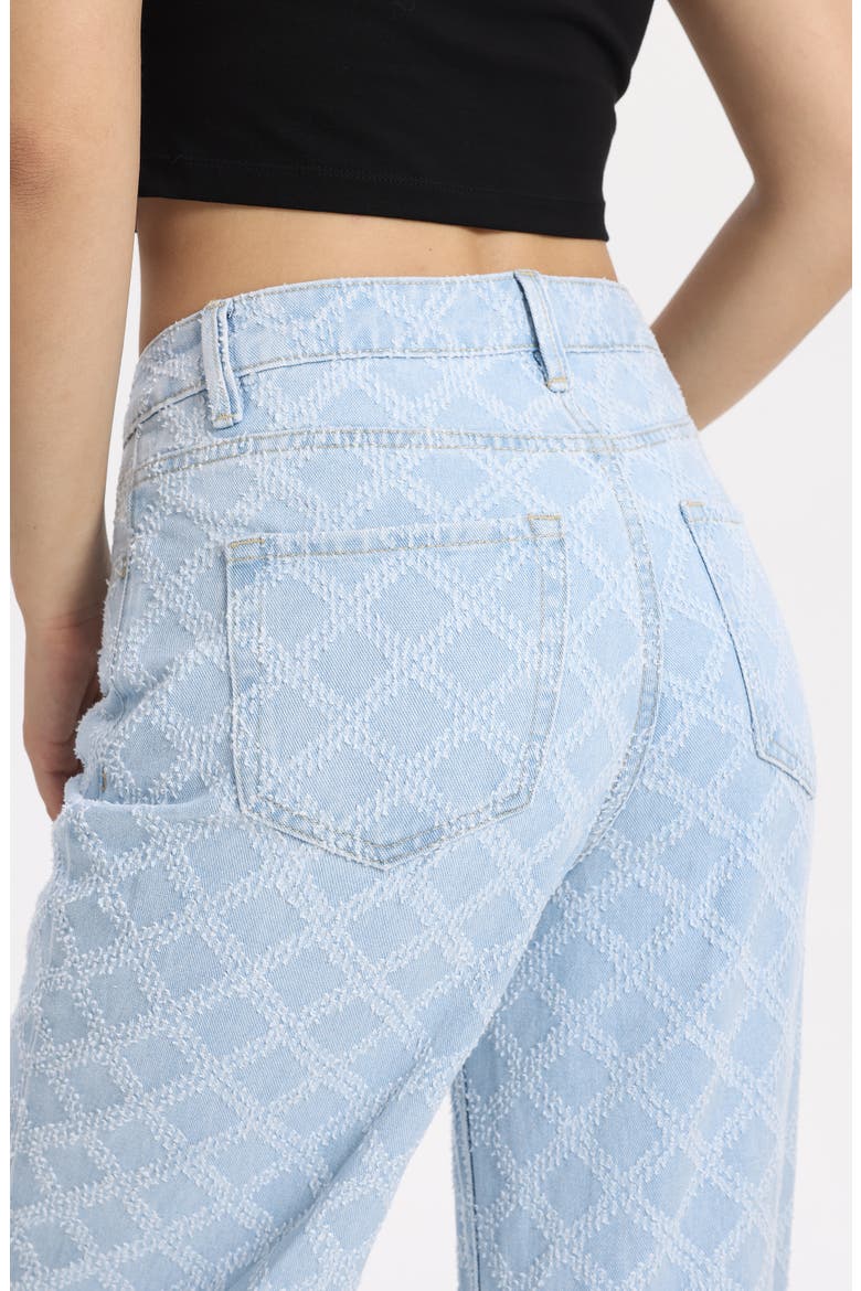 High Waist Straight Leg Jeans, Alternate, color, WAVELET