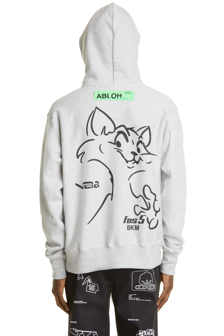 Gender Inclusive Virgil Abloh 'Figures of Speech' Cotton Blend Graphic Hoodie, Alternate, color, GREY