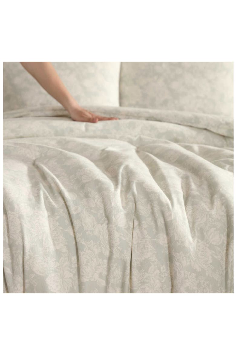 Meredith Cotton Flannel Comforter & Sham Set, Alternate, color, LIGHT GREY