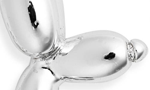 The Sis Kiss Balloon Dog Charm In Silver