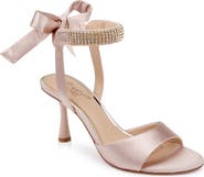 BADGLEY MISCHKA Blake Crystal Ankle Strap Sandal
