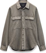 rag & bone Finch Cotton & Lyocell Button-Up Overshirt