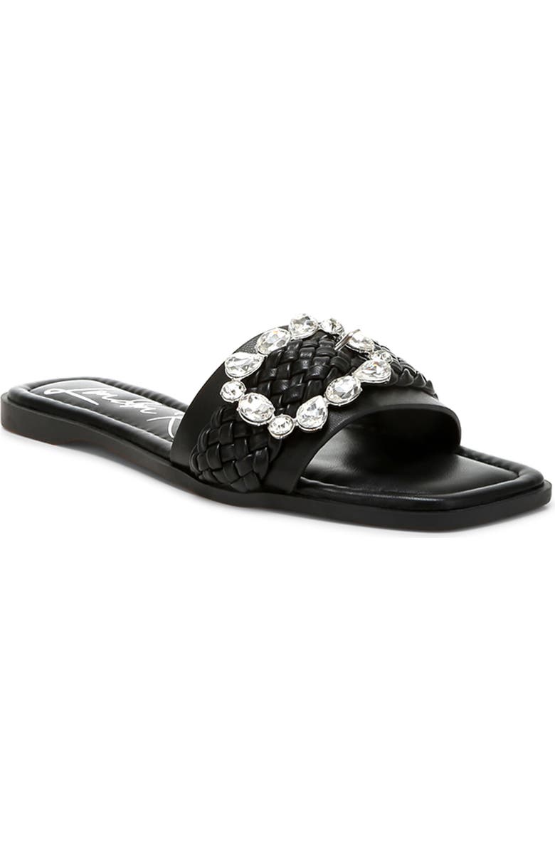 LONDON RAG Hazbin Slide Sandal, Main, color, Black