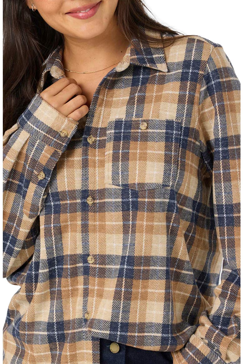 Jorgina Plaid Long Sleeve Knit Top, Alternate, color, WOODSHACK