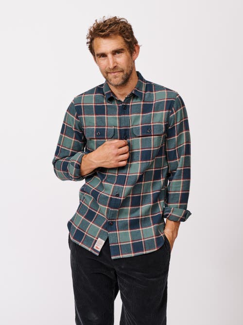 Aubin Crowle Button Up Flannel Shirt