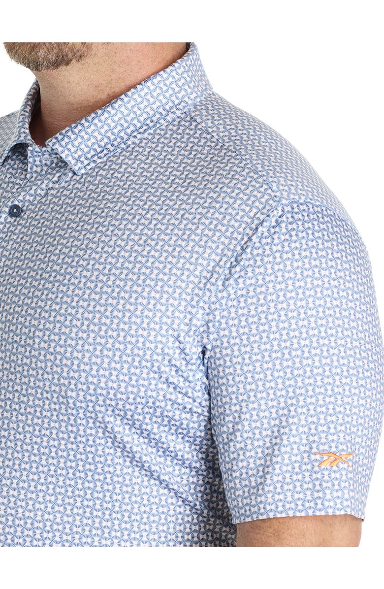 Reebok Big & Tall Art Deco Performance Polo Shirt, Alternate, color, Shadow