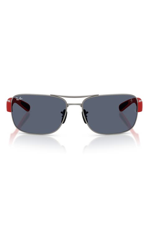 64mm Polarized Square Sunglasses