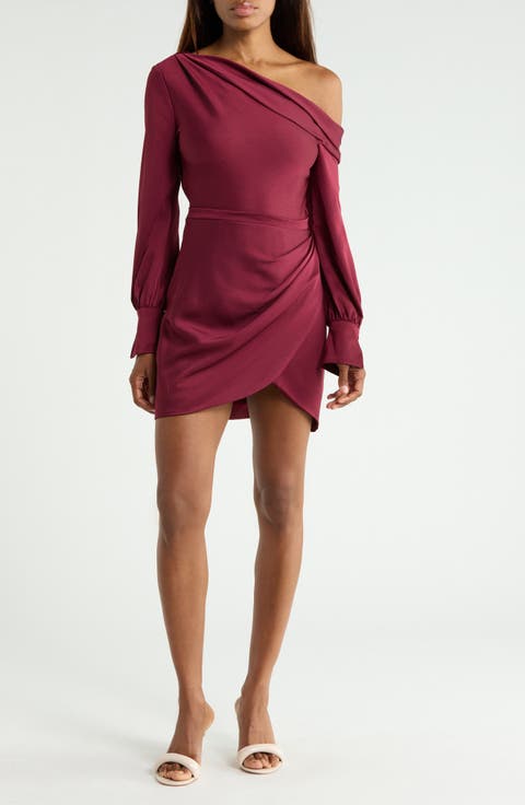 Cameron One-Shoulder Long Sleeve Dress