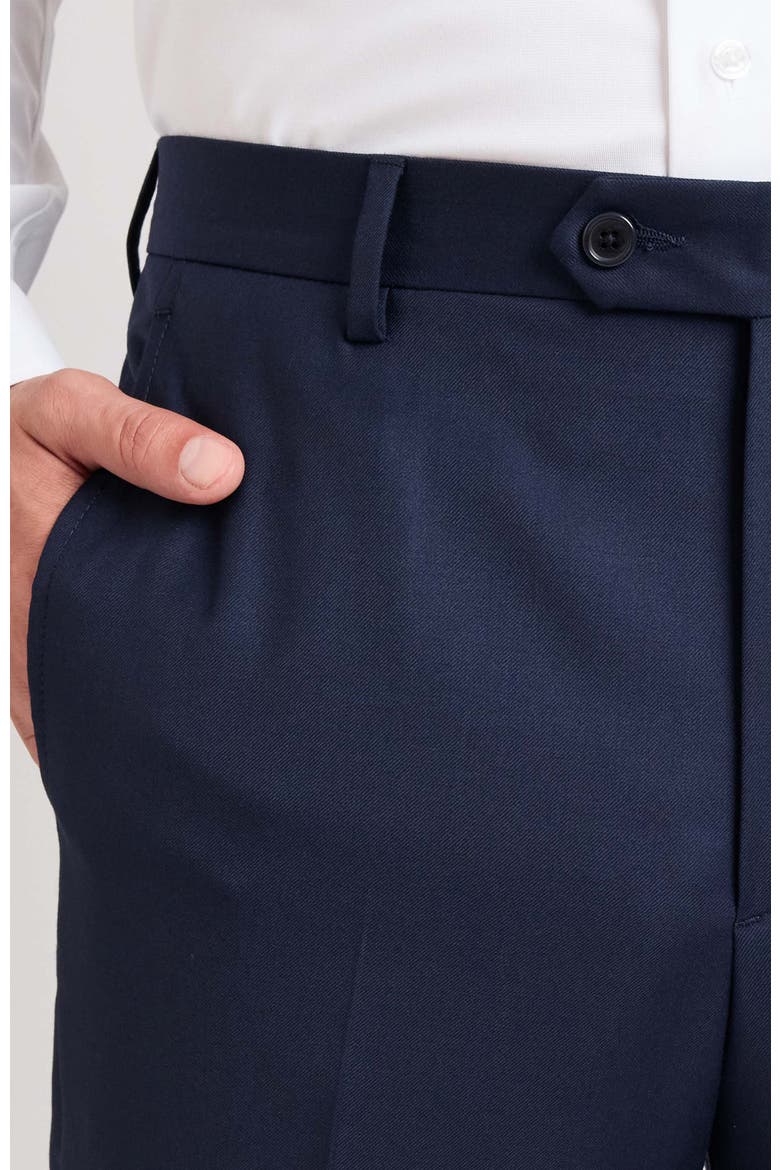 Roma2 Super 130's Bi-Stretch Wool Trousers, Alternate, color, Navy