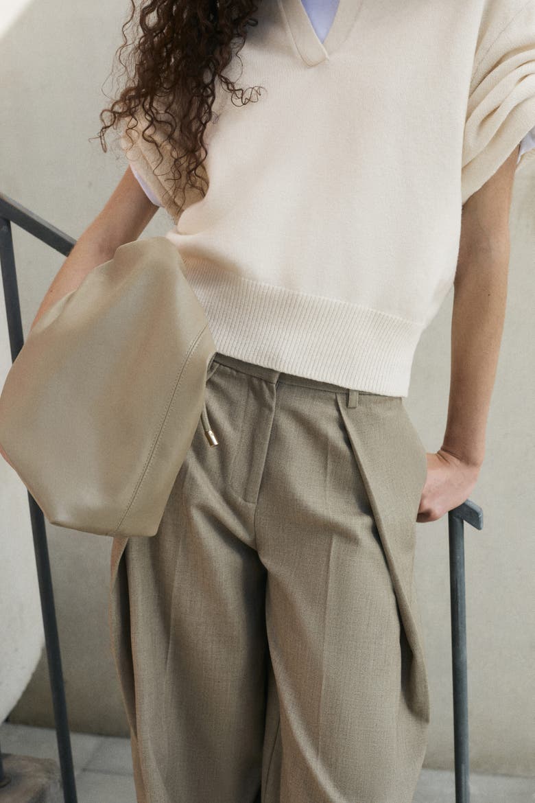 Fine-Knit Polo Shirt, Alternate, color, Cream