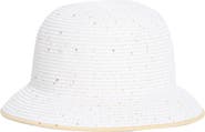 Calvin Klein Sequin Straw Sun Hat