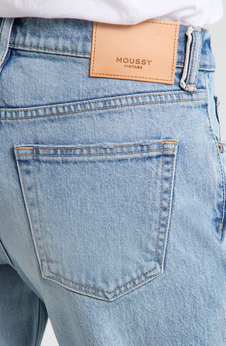 MOUSSY VINTAGE Deland High Waist Straight Leg Jeans, Alternate, color, Light Blue