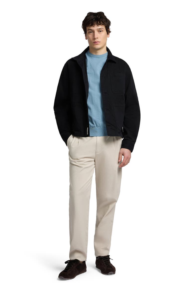 Twill Chore Jacket, Main, color, Black