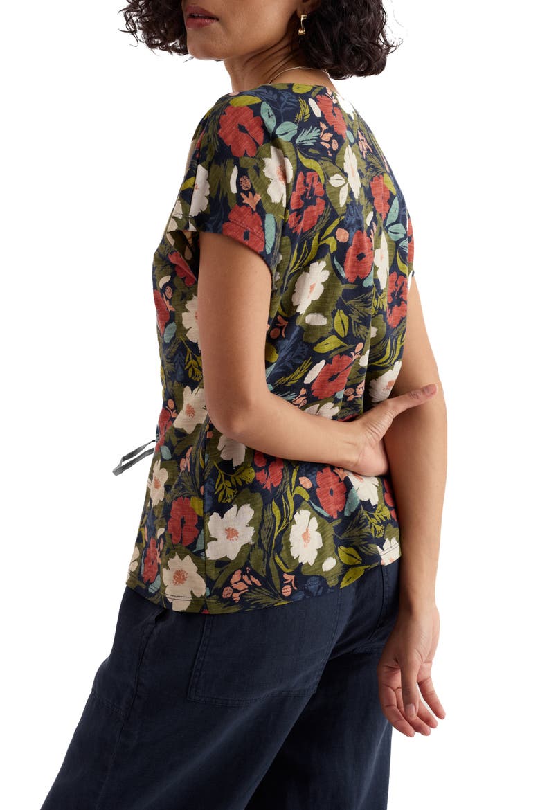Studio Glass Organic Cotton Button-Up Top, Alternate, color, SUMMER SHADOWS MIX