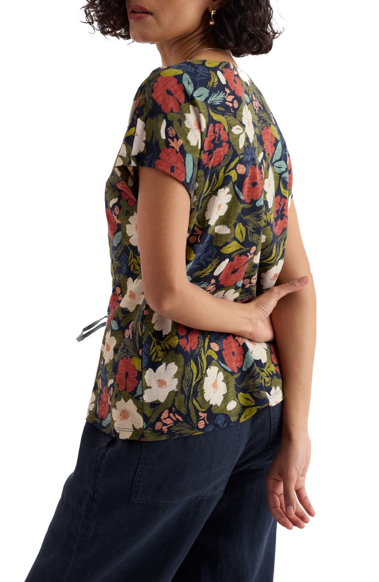 Seasalt Cornwall Studio Glass Organic Cotton Button-Up Top, Alternate, color, Summer Shadows Mix