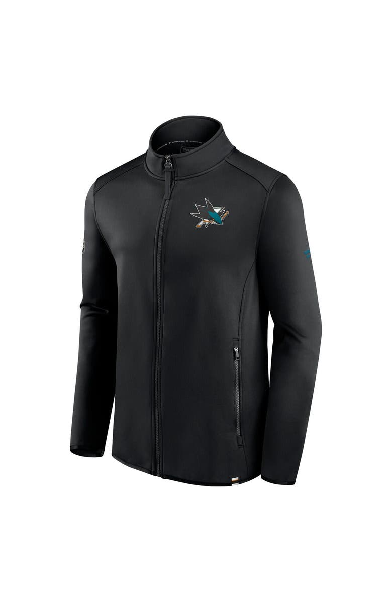 FANATICS Men's Fanatics Branded  Black San Jose Sharks Authentic Pro Full-Zip Jacket, Alternate, color, Black