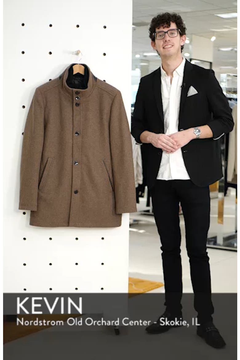 Classic Wool Blend Car Coat with Inset Bib video