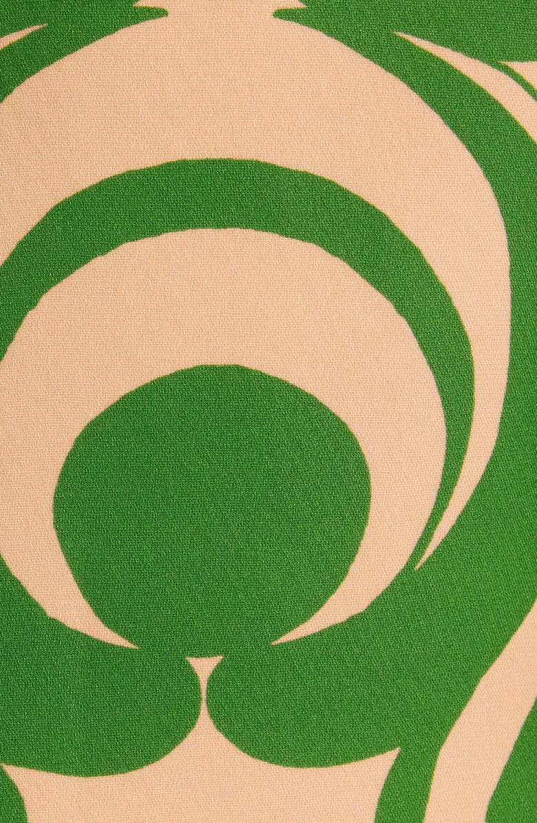 Dries Van Noten Swirl Print One-Button Blazer, Alternate, color, Green